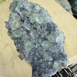 Great fluorite cubes on sphaerite crystals 4” x 3” x 3” specimen